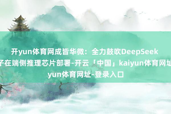 开yun体育网成皆华微：全力鼓吹DeepSeek R1推理模子在端侧推理芯片部署-开云「中国」kaiyun体育网址-登录入口